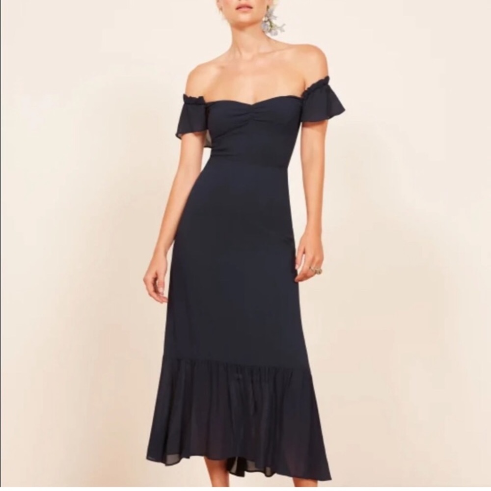 Reformation Butterfly Dress in Black